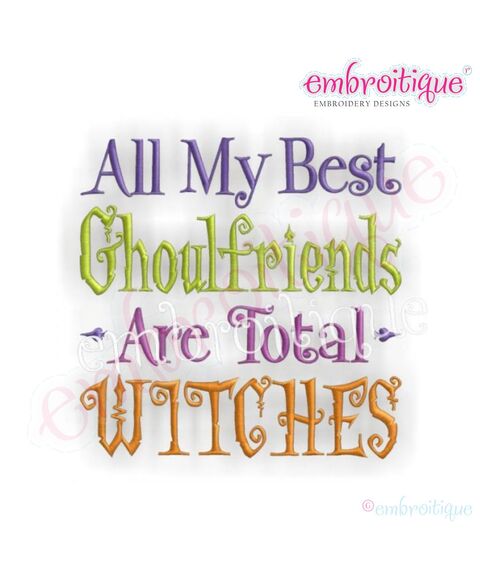 My Ghoulfriends Are Total Witches Funny Halloween