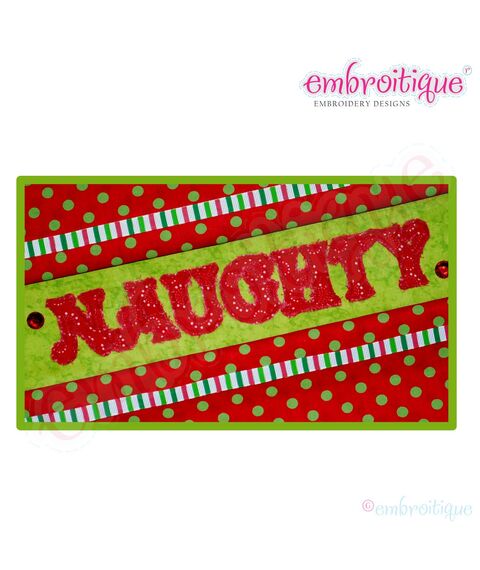 Naughty Raw Edge Applique