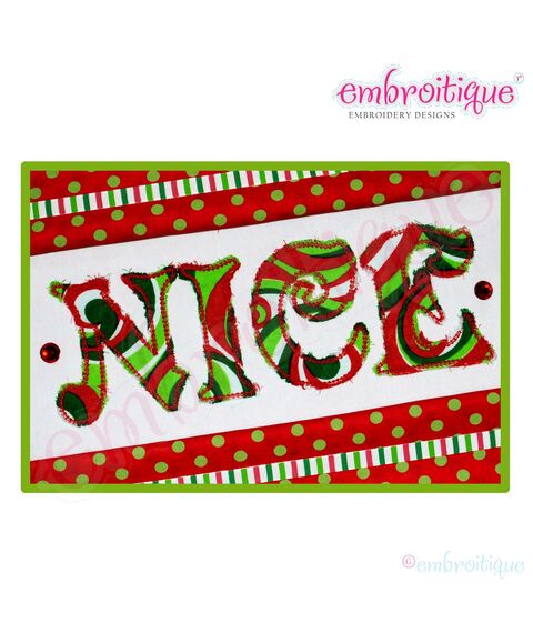 Nice Raw Edge Applique