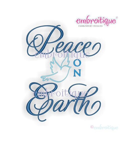 Peace on Earth Holiday Dove Design