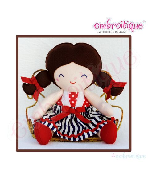 Posh and Proper - Doodley Dolls Tally Add On PDF Sewing & Embroidery Pattern