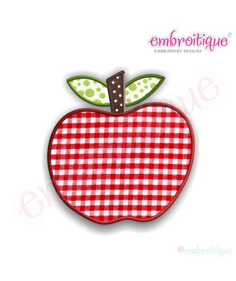 Red Apple Applique