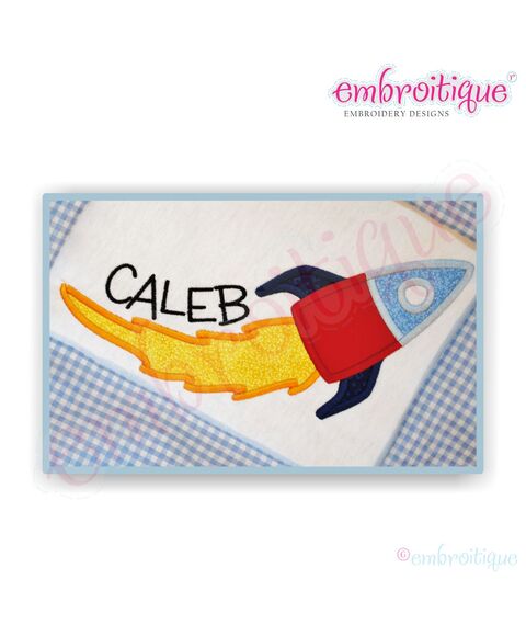 Rocketship Applique
