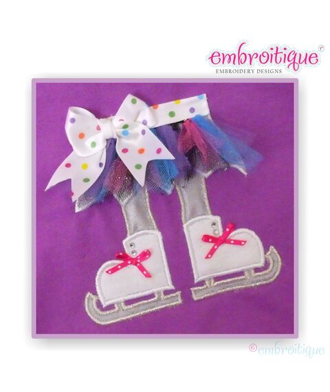 Shabby Sweet Ice Skater Feet