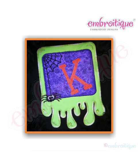 Slime Font Frame Applique