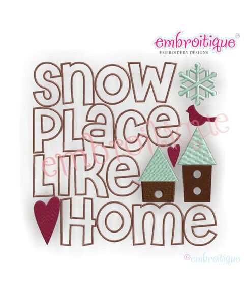 Snow Place Like Home Bird House
