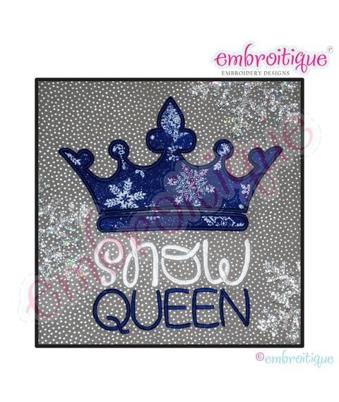 Snow Queen Applique - Large