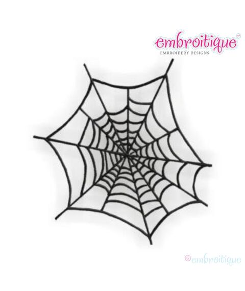 Spider Web Embroidery Design