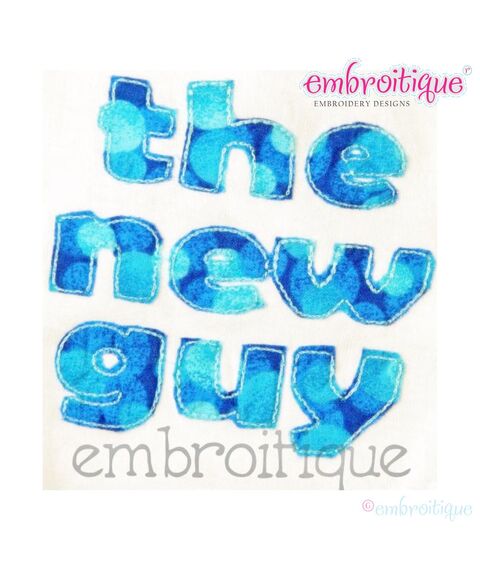 The New Guy Baby Boy Raw Edge Applique