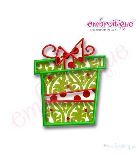 Whimsical Present Applique
