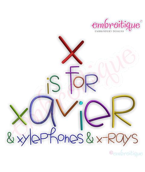 Xavier Monogram Font Set