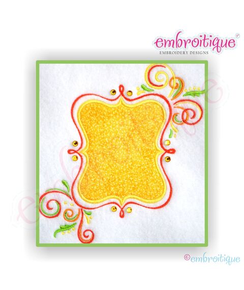 Magic Mirror Applique Font Frame - Large