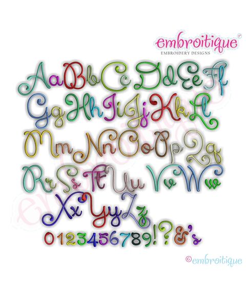 Nicole Monogram Set - Cute and Curly!