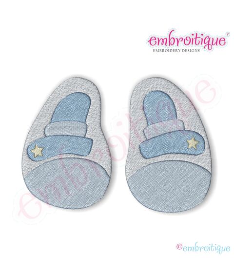 Baby Boy Shoes Filled Embroidery Design