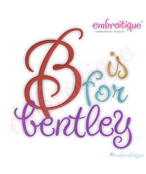 Bentley Monogram Set - Large - 4" - 8"