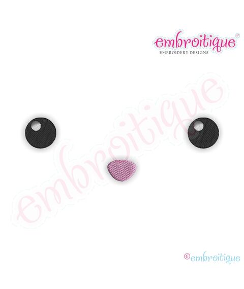 Posh and Proper - Bunny Face 1 Embroidery Design