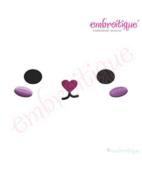 Posh and Proper - Bunny Face 3 Embroidery Design