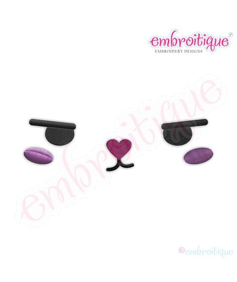 Posh and Proper - Bunny Face 4 Embroidery Design