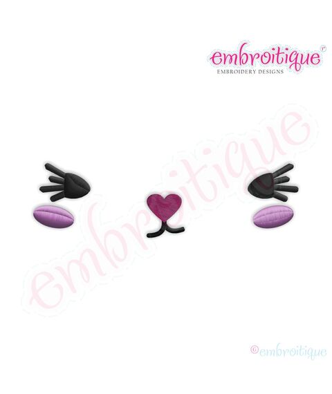 Posh and Proper - Bunny Face 5 Embroidery Design