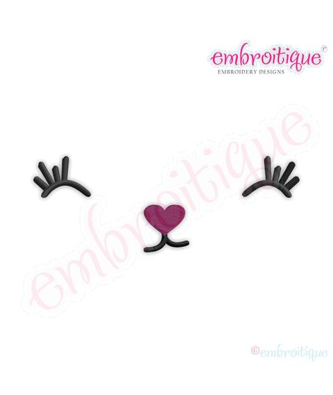Posh and Proper - Bunny Face 6 Embroidery Design