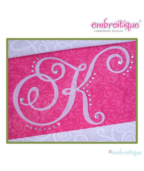 Charming Calligraphy Script Monogram Set - Large - CAPS ONLY - 7", 8", 9"