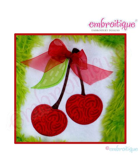 Cherries Applique - Large