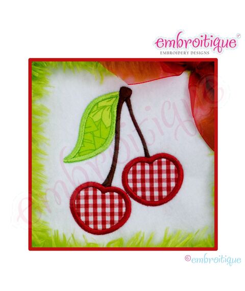 Cherries Applique - Small