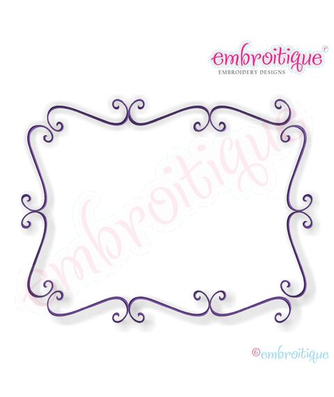 Copper Monogram Font Frame