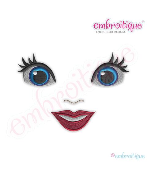 Doodley Doll Face 12 - several sizes included