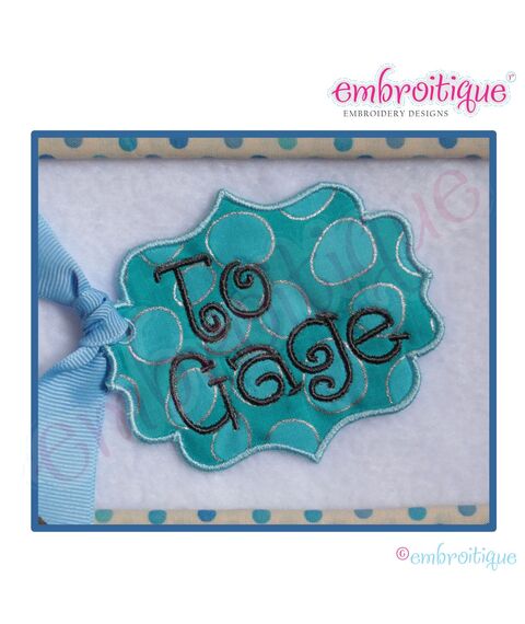 In the Hoop Easter Tag 2