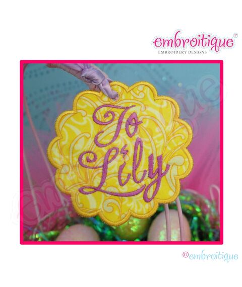 In the Hoop Easter Tag 4