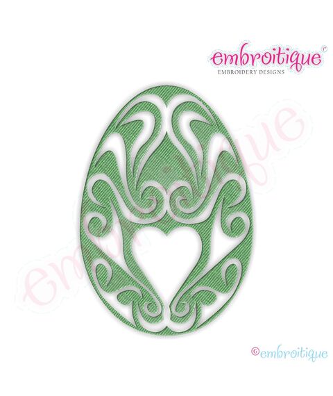 Fancy Easter Egg 11 Filled Embroidery Design