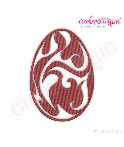 Fancy Easter Egg 22 Filled Embroidery Design