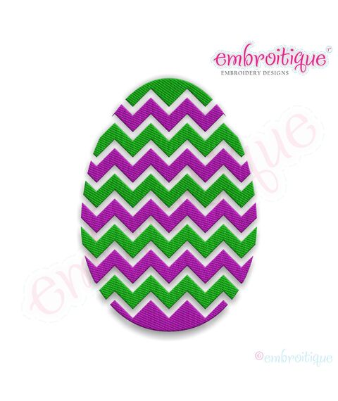 Fancy Easter Egg 25 Filled Embroidery Design