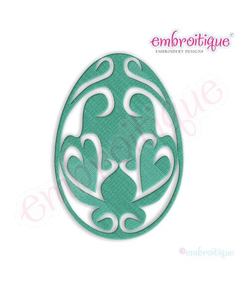 Fancy Easter Egg 39 Filled Embroidery Design