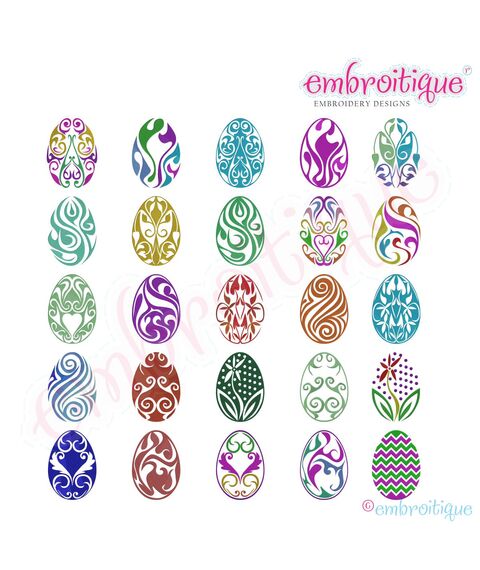 Fancy Easter Eggs Complete Set 1-25