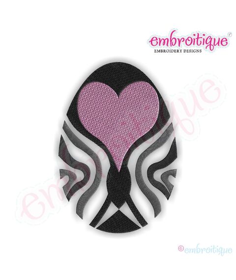 Fancy Easter Egg 27 Filled Embroidery Design