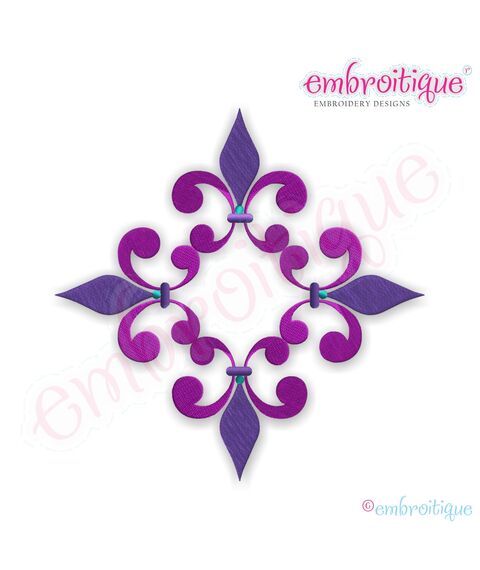Fleur de Lis Font Frame