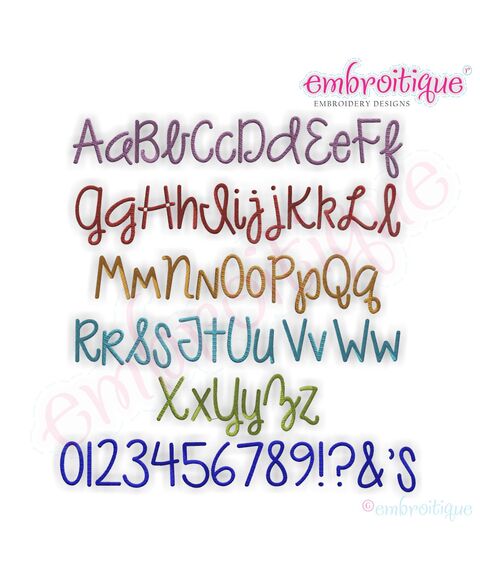 Funkie Monkey Monogram Font Set - Large - 4" - 8"