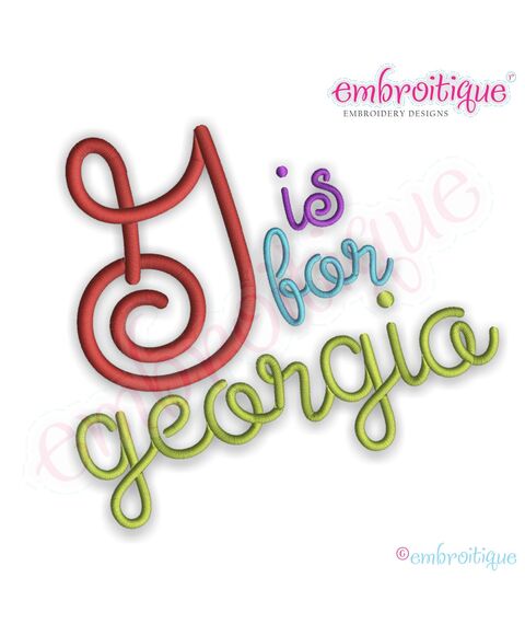 Georgia Monogram Set - Small