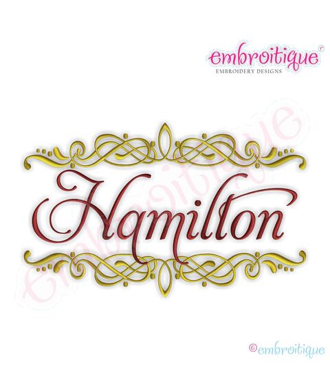 Hamilton Font Frame - Large