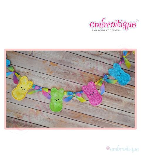 ITH Candy Bunnies Banner, 2 image