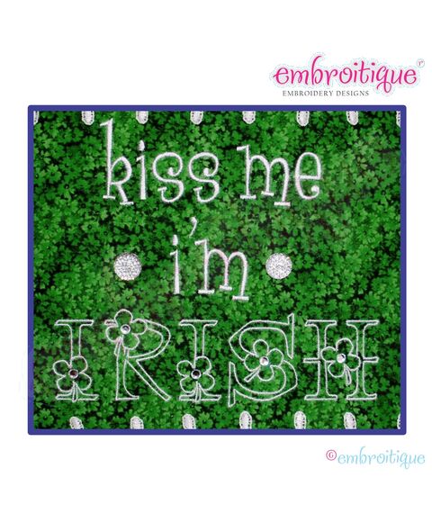 Kiss Me I'm Irish St Patrick's Day Design