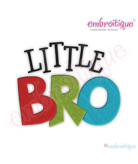 Little Bro Fill Stitch Embroidery Design