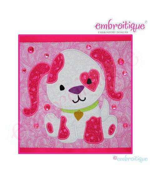 Love Puppy Applique - Small