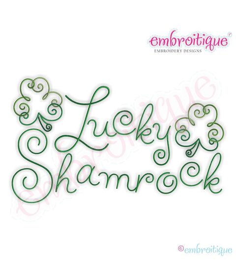 Lucky Shamrock Monogram Font Set - Large