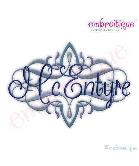 McEntyre Vintage Font Frame
