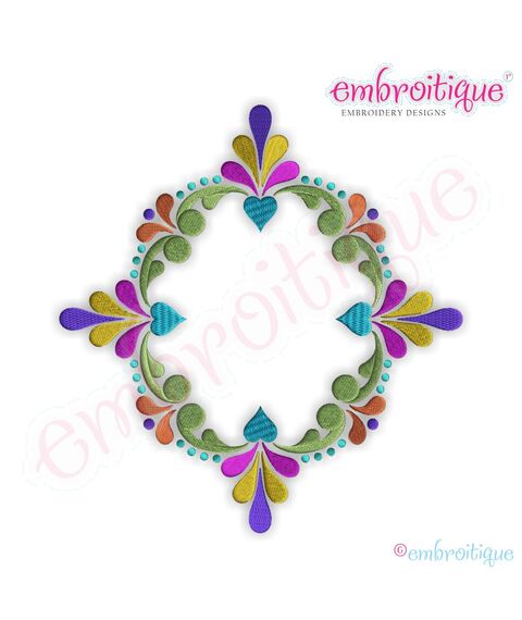 Ornate Oval Font Frame