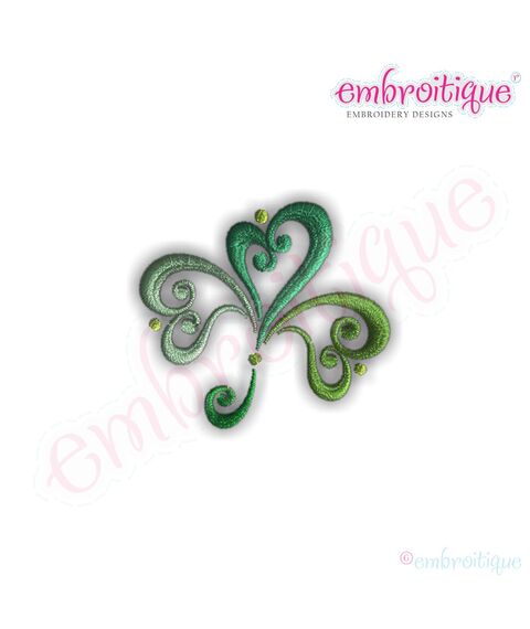 Ornate Curly Shamrock - Small, 3 image