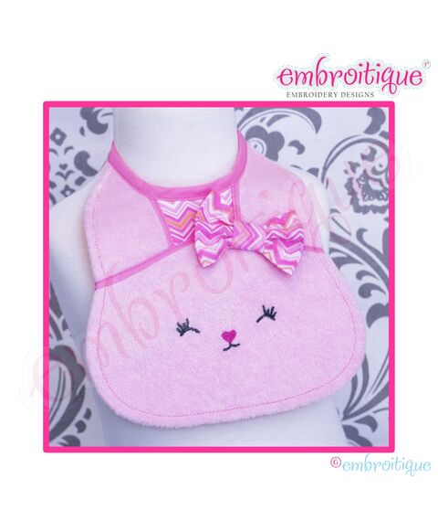 Posh and Proper- Bunny Bib PDF Combination Sewing & Embroidery Pattern
